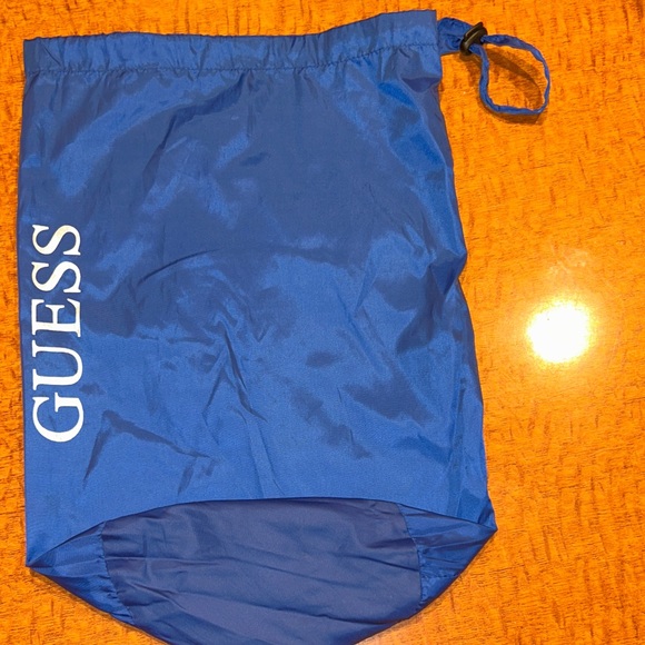 Guess Royal Blue Drawstring Bag - Picture 1 of 2